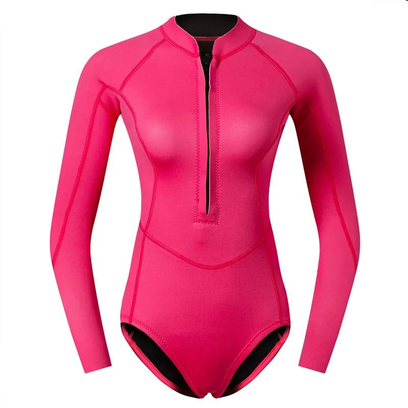 Fatos de mergulho de neoprene feminino, manter quente, mergulho, esportes aquáticos, pesca submarina, surf, roupa de mergulho, banho, 2mm, novo - Image 1