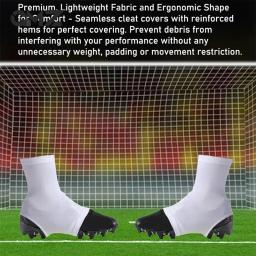 Super macio Spike Pé Covers, alta elástica, Slip Resistant, Sólidos spas Cor, Futebol Cleat Covers, Acessórios Esportivos, 1 Par - Image 3