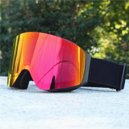 Capa magnética dupla camada anti-nevoeiro óculos de esqui snowboard óculos snowmobile esportes ao ar livre proteção óptica - Image 3