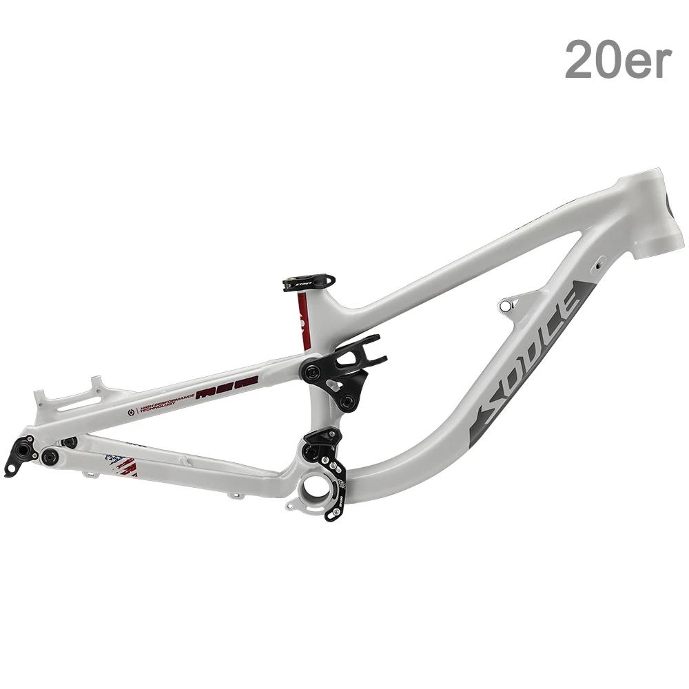 Sodce 20er 24er quadro de bicicleta suspensão completa boost quadro para criança adulto 148x12mm liga alumínio mtb quadro dh am carrinho de mão - Image 1