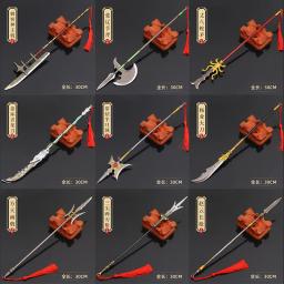 Arma fria de metal antigo, modelo de liga grande, decoração para decoração da casa, coleção de jogos desktop, brinquedos arts, 30cm - Image 2