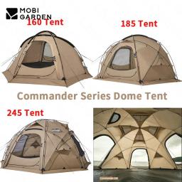 MOBI JARDIM-Barraca de Nylon para Camping, Tenda Esférica, Espaço Grande, Impermeável Espessada com Boca de Chaminé, Exterior, 160 cm, 185 cm, 245cm - Image 1
