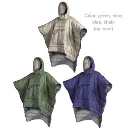 Saco de dormir impermeável, Manto Wearable, Casaco poncho portátil, Colcha de algodão ultraleve - Image 6