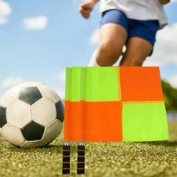 2-Piece Trial Bandeira, durável, grande, quadrado, estável, futebol, árbitro, bandeirinha, futebol, 1 par - Image 3