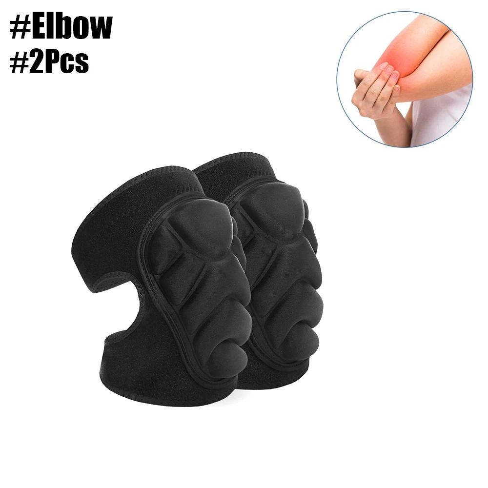 1 Par Joelho Cotovelo Almofadas Esponja Grossa Collisioned Joelheiras para Esportes de Trabalho Basquete Wrestling Futebol Voleibol Corrida Ciclismo - Image 1