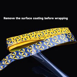 Fita antiderrapante, raquete de tênis, absorção de suor, proteção à prova de choque, Elastic Overgrip para Badminton - Image 3