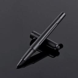 2023 Nova Chegada Preto Fosco 0.28mm EF Nib Fountain Pen 1.2mm Bent Nib Caligrafia Canetas de Metal para Escrever Material Escolar Escritório - Image 1