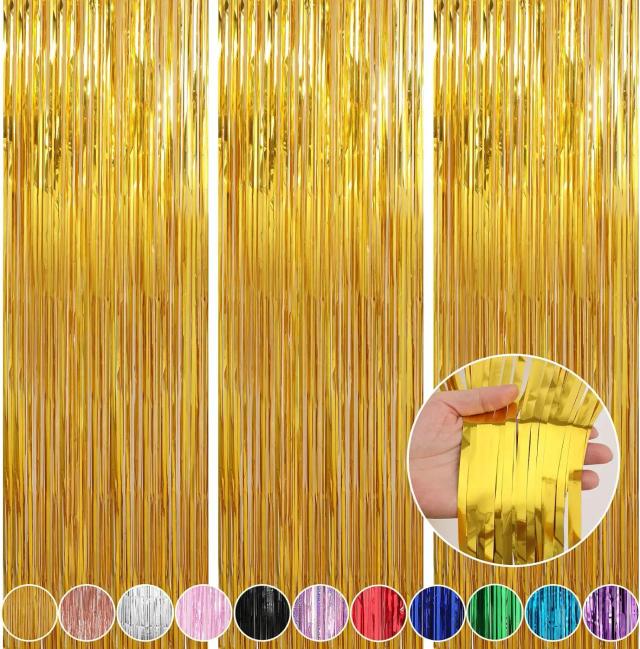 Cortina de Chuva de Seda para Decoração de Palco 2m x 1m Ideal para Festas de Aniversário e Casamentos