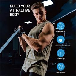 Banda Elástica Multi-Purpose Heavy-Duty, Treinamento de Fitness, Resistência, Alongamento, Círculo Grosso, Yoga, 175-250lbs - Image 3