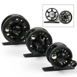Carretel de pesca no gelo, mão direita/esquerda, 50/60/70mm, equipamento de ferramenta, mosca, gelo, mar, roda de peixe, corpo de plástico leve, equipamento de pesca - Image 1