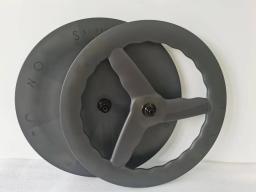 Conjunto de rodas tt de carbono 700c aero bike, onda dianteira de 3 raios e roda de disco traseiro, sem câmara de ar/tubular, 28mm de largura, aro/roda fechada de freio a disco - Image 3