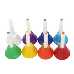 Conjunto colorido de instrumentos musicais Orff para crianças, handbell, 8-nota, brinquedo musical, educação infantil do bebê, lindo presente de Natal - Image 5