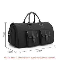 Mala de Mão Masculina, Sacos De Viagem Desportiva, Bolsa De Vestuário De Grande Capacidade, Sacos De Ombro Dobráveis, Compartimento De Sapatos, XM137 - Image 2