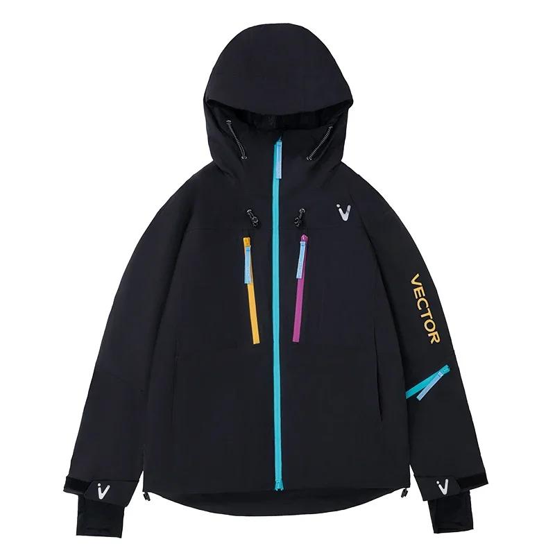 VECTOR Homens e Mulheres Algodão Contraste Ski Top À Prova D 'Água e Durável Quente Snowboard Esqui Placa Dupla Placa Única Ao Ar Livre - Image 1