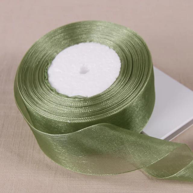 Fita de Organza Transparente Vermelha para Decoração de Casamentos, Aniversários e Festas - Tamanhos de 12 a 50mm para DIY e Embalagem de Presentes