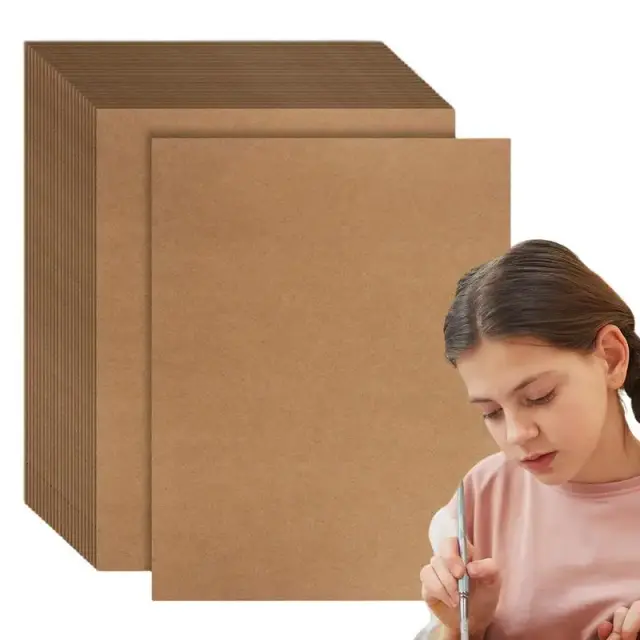 Cardstock A6 em Papel Perfurado Kraft: 100 Folhas de Cartões Imprimíveis em Branco para DIY