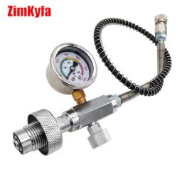 Estação de enchimento HPA Ar Comprimido, Recarga Adaptador de carregamento, Din Scuba Diving Tanque, garrafa grande para tanque pequeno, G5, 8 ", DIN 232/300 Bar - Image 3