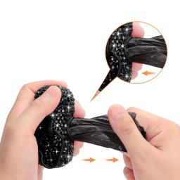Mini Rhinestone Pet Lixo Bag Dispenser, Dog Poop Stand, Caixa de armazenamento portátil Cat Poop, artigos para animais - Image 3