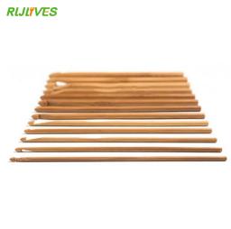 RLJLIVES 12 unidades / conjunto suéter tricô circular alça de bambu ganchos de crochê agulha artesanal de tecelagem suave - Image 3