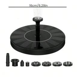Mini Solar Powered Fonte De Água, Pássaro Banhos, Cachoeira Ao Ar Livre, Fontes De Jardim, Piscina Lagoa Decoração, Novo - Image 6