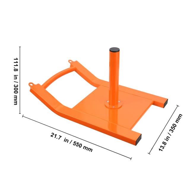 Sled de Treinamento de Velocidade VEVOR em Aço para Exercícios Atléticos - Equipamento Fitness Ajustável para Placas de Peso