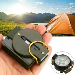 Outdoor Camping portátil Folding Compass, Caminhadas Sobrevivência, Trip Precision, Navegação Expedition Ferramenta, Verde, 2023, Novo - Image 1