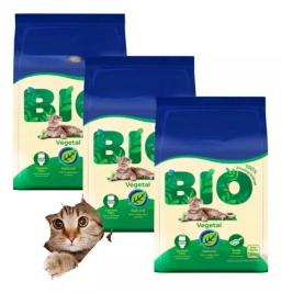 Areia Bio Higiene Natural para Gatos, Ideal para Higiene Pessoal, Produtos de Higiene Pessoal, Rede para Cães, 1,8 kg, Pacote 3 - Image 1