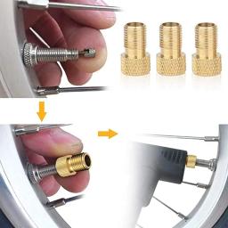 10 peças tampa adaptadora de válvula de bicicleta americana para francesa bico de inflação de válvula de bicicleta acessórios de mountain bike - Image 3