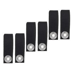 Hóquei Capacete Chin Strap, destacável, durável, resistente ao desgaste, pano Oxford, preto acessórios de substituição, 6 pcs - Image 5