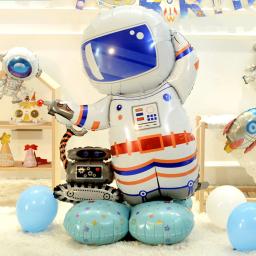 Nave espacial grande folha em pé Astronauta Balões, Big Rocket, Nave estelar, Brinquedo infantil, Meninos, Espaço sideral, Planeta, Birthday Party Decorações - Image 2