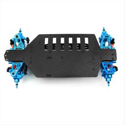 Carbono completa soldada Chassis, DIY Quadro Upgrade, Acessórios De Metal, TT02 Quadro KIT, 1/10 - Image 6