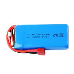 Bateria e carregador LiPo para Wltoys, 2S, 7.4V, 3800mAh, 144010, 12428, 124019, 124018, 1/14, 1/10 RC bateria de carro, peças sobressalentes - Image 3