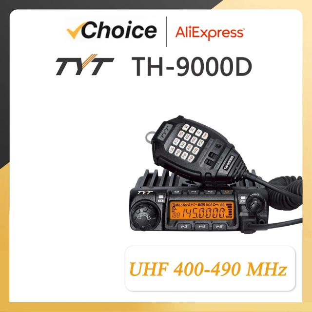 Rádio Automotivo TYT TH-9000D Plus Estação Móvel VHF/UHF Longo Alcance 60W