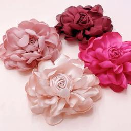 Broches coreanos de rosa para mulheres, corpete elegante, fivela cachecol, alfinetes de colarinho de camisa, joias da moda, broche de casamento 10cm - Image 1