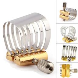 Alto saxofone ligadura bocal, clip fastener, aço inoxidável, braçadeira ajustável com caixa de armazenamento - Image 6