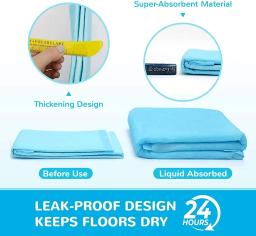 Super Absorvente Pet Fralda, Almofadas de urina grossa para cães, Fralda descartável de urina rápida, Fraldas para cães e gatos, Desodorante Pet Supplies - Image 5