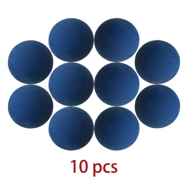 Conjunto de 10 Bolas Ocas de Squash com Raquete - Borracha de Baixa Velocidade para Treinamento e Competição, Alta Elasticidade com Diâmetro de 5,5cm