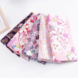 Pano de algodão impresso floral japonês, Tecido Quilting, Material para Bundle Patchwork, Saco de bonecas de costura, 5pcs - Image 5