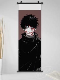 Jujutsu Kaisen Scrolls Impressões de Tela, Gojo Satoru Pintura, Wall Art, Ryomen Sukuna Pictures, Anime Home Decor, Pendurado Manga Poster - Image 2