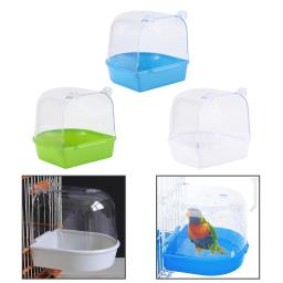 Banheira Pendurada para Papagaio, Fácil de Instalar Budgie Cage, Pet Bird Bath Box, Water Shower Bowl, Small Bird Cage Acessórios - Image 6