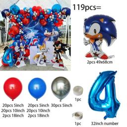 Balão digital para festa de aniversário infantil, Cartoon Banner Decoração Set para chá de bebê, sonices, 1 conjunto - Image 5