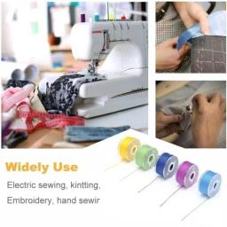 5/10/20pcs Multicolor Carretéis de Linha Da Bobina de Plástico Reutilizável com Fio Acessórios Da Máquina de Costura para O Irmão CANTOR Janome - Image 4