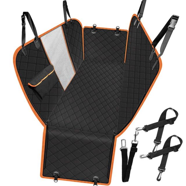 Capa Impermeável para Banco de Carro com Design Hammock para Cães em Tecido Oxford 600D, Protetor e Almofada para Transporte de Animais de Estimação