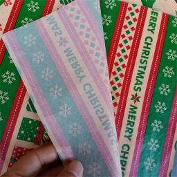 Papel de tecido Kraft impresso, Papel de embrulho multicolorido, adequado para embrulhar presentes, Fontes de festa de aniversário e Natal, 50x35cm, 20pcs - Image 4