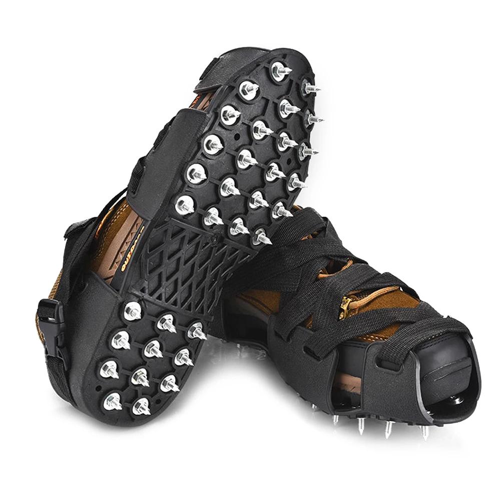 Grampos de Escalada Antiderrapantes, Grips de Gelo Profissionais, Chaveiros De Aço Inoxidável, Equipamento Ao Ar Livre, Inverno, 32 Studs, 1 Par - Image 1