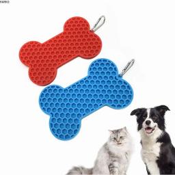 Silicone Slow Eating Lambendo Mat, Pet Dog Lamber Pad, Esteira de manteiga de amendoim de banho, Gatos Alimentando Mat, Novo - Image 6