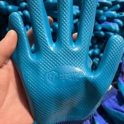 6 pares de luvas de trabalho de segurança revestidas de PU à prova d'água antiderrapante resistente à abrasão luvas industriais ideais para homens e mulheres com etiqueta pendurada - Image 3