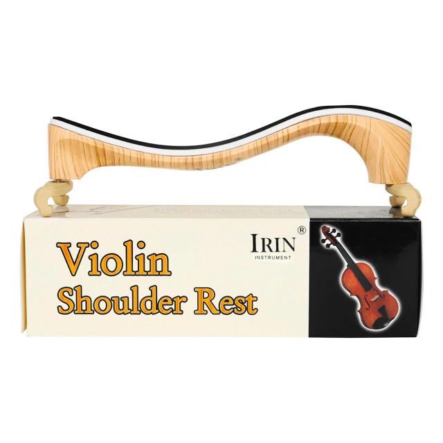 Suporte de Ombro Profissional IRIN-Antique Maple para Violino 4/4 - Acessório Musical Ajustável e Reposicionável