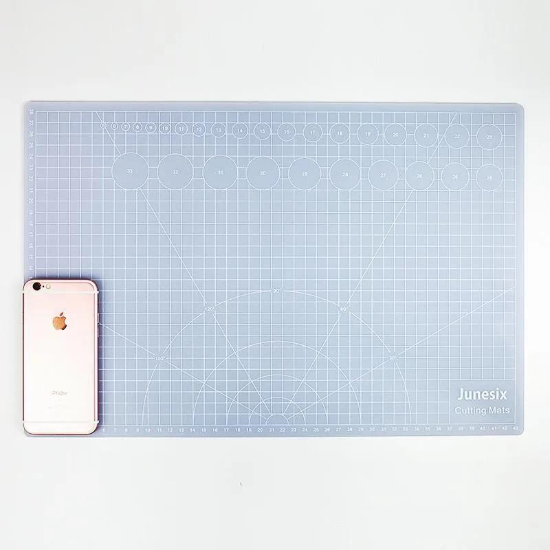 Tamanho grande A3 PVC translúcido Double-Sided Self-Healing Corte Mat, Art Engraving Patchwork Pad, Cortador de borracha Ferramenta, Carving Board - Image 1