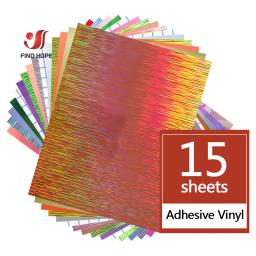 Adesivo Permanente Vinil Artesanato Bundle, Vinil com 2 Filme de Transferência para Copo de Vidro, Decalques Sinais, Palavras De Parede Decoração, 13 cores sortidas - Image 1